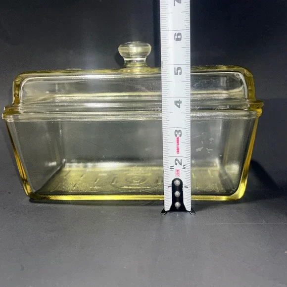 Vintage 1940's Westinghouse Glass Refrigerator Storage Dish w/Lid 9"x5" - Picture 5 of 14